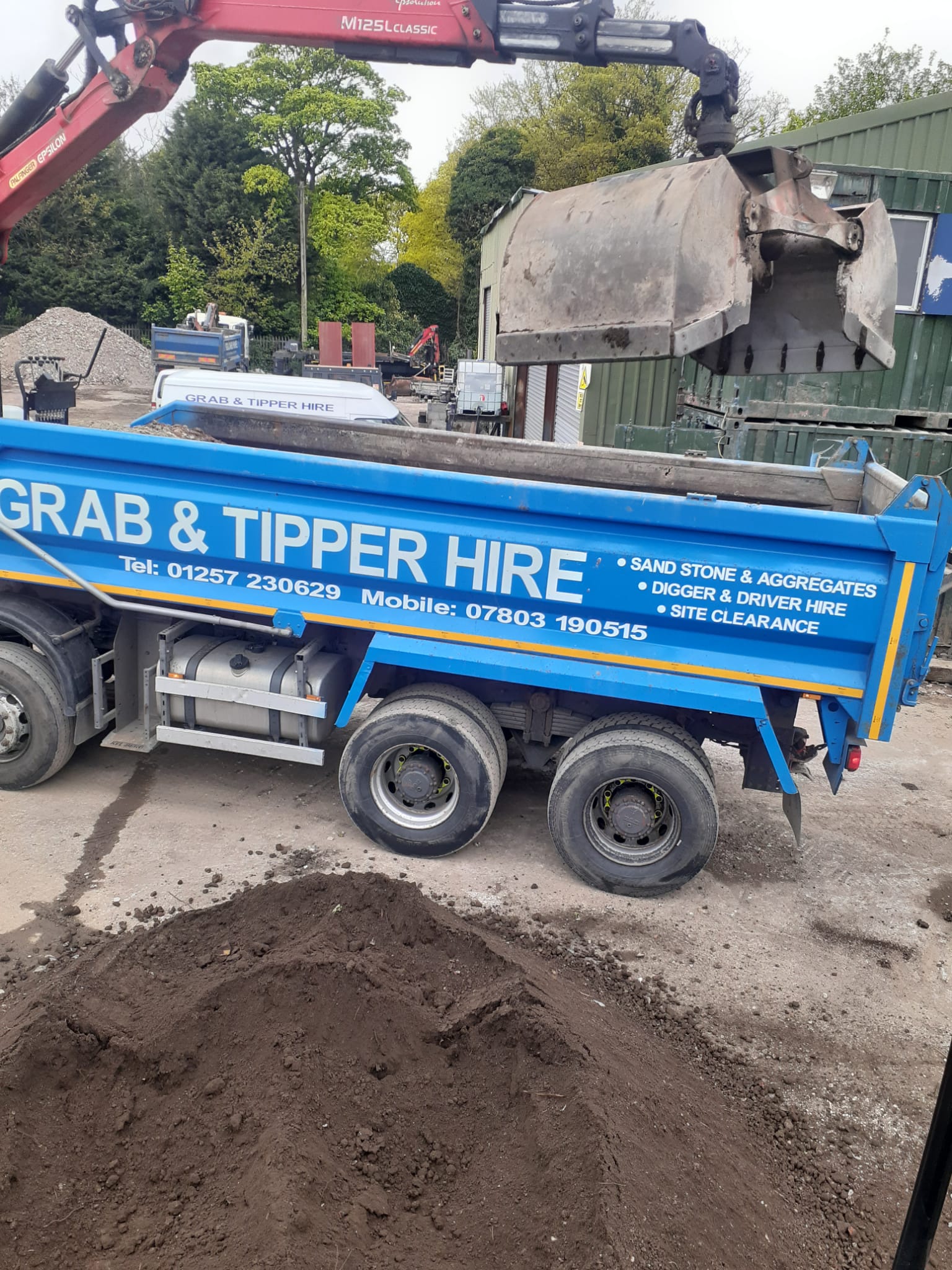 Topsoil delivery
